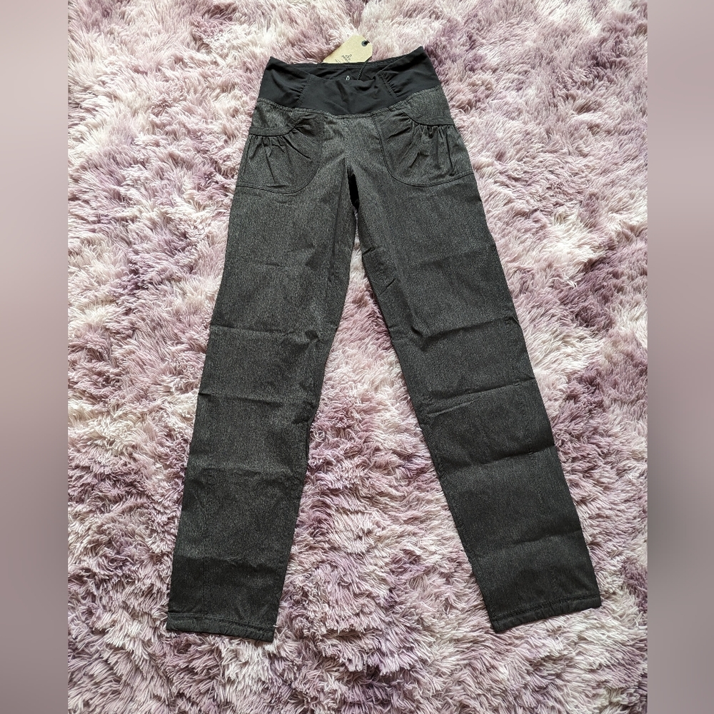 Prana Summit Pant Regular Inseam Charcoal Heather Performance Pant size Small - Picture 2 of 13
